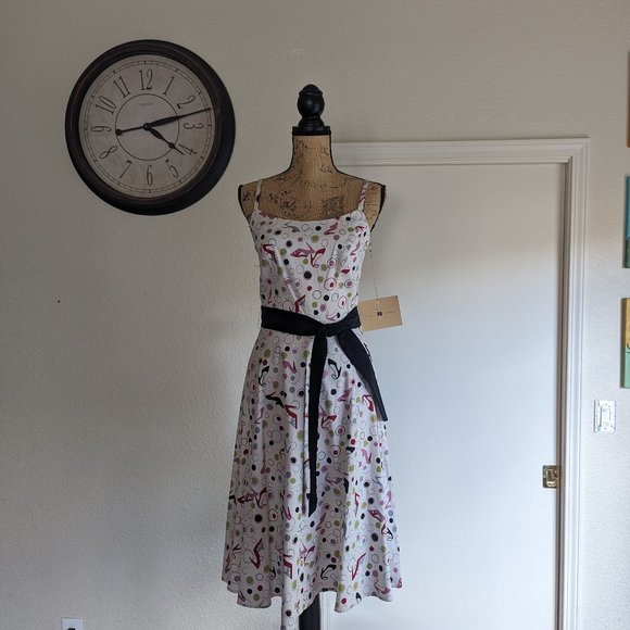 Robin Jordan Dresses & Skirts - Robin Jordan A-Line Girly Heels & Bubbles Dress